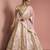 light pink organza brocade lehenga set with blouse and dupatta