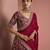 maroon silk hand embroidered lehenga set with blouse and dupatta