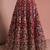 maroon silk hand embroidered lehenga set with blouse and dupatta