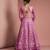 pink net cutdana work lehenga set with blouse and dupatta