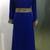 Royal blue fancy embroidery work a line kaftan