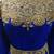 Royal blue fancy embroidery work a line kaftan