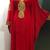 Red royal fancy gold beading work farasha kaftan