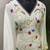 White multi colour fancy beading work women kaftan