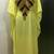 Yellow fancy zardozi work farasha kaftan