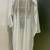 White heavy silver stone work arabic farasha kaftan