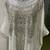 White heavy silver stone work arabic farasha kaftan