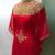 Red - gold beaded dubai farasha kaftan