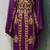 Plum emrbroidered moroccan kaftan dress