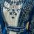 Navy blue velvet jacket moroccan takchita kaftan