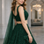 GREEN GEORGETTE SEQUINS & THREAD EMBROIDERED LEHENGA SET WITH CHOLI AND DUPATTA