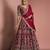 maroon silk hand embroidered lehenga set with blouse and dupatta