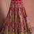 bridal red silk lehenga set with choli and 2 dupattas