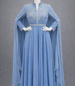 Abaya Georgette Zari Embroidered Kaftan