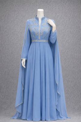 Abaya Georgette Zari Embroidered Kaftan 2