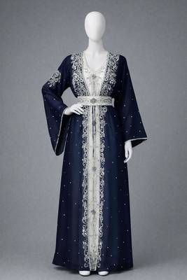 Abaya Georgette Zari Embroidered Kaftan 3