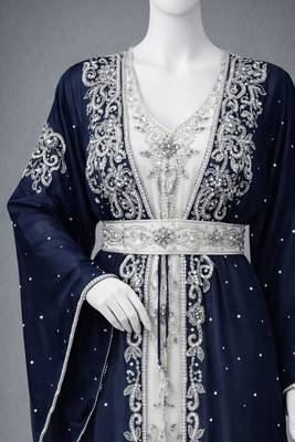 Abaya Georgette Zari Embroidered Kaftan 4