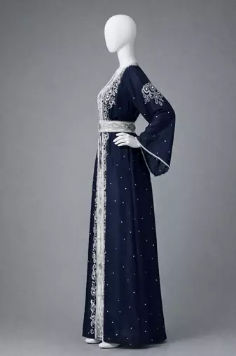 Abaya Georgette Zari Embroidered Kaftan