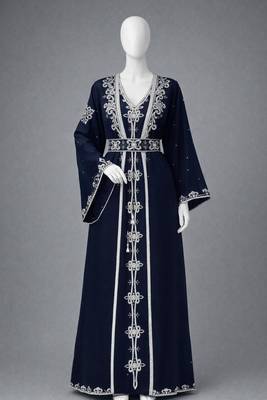 Abaya Georgette Zari Embroidered Kaftan 4