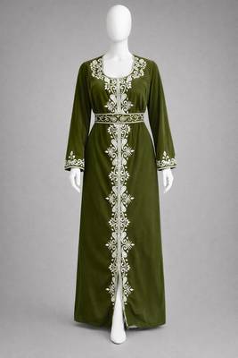 Abaya Georgette Zari Embroidered Kaftan 1