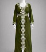 Abaya Georgette Zari Embroidered Kaftan