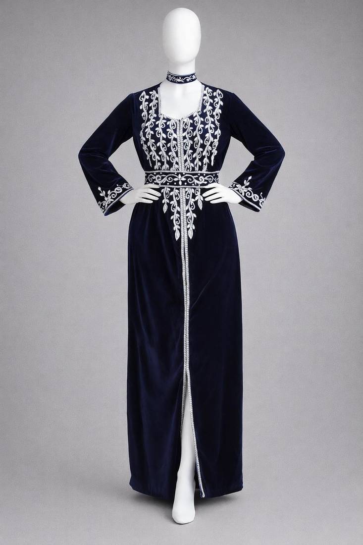 Handmade Kaftan  Modest Wedding Party Wear