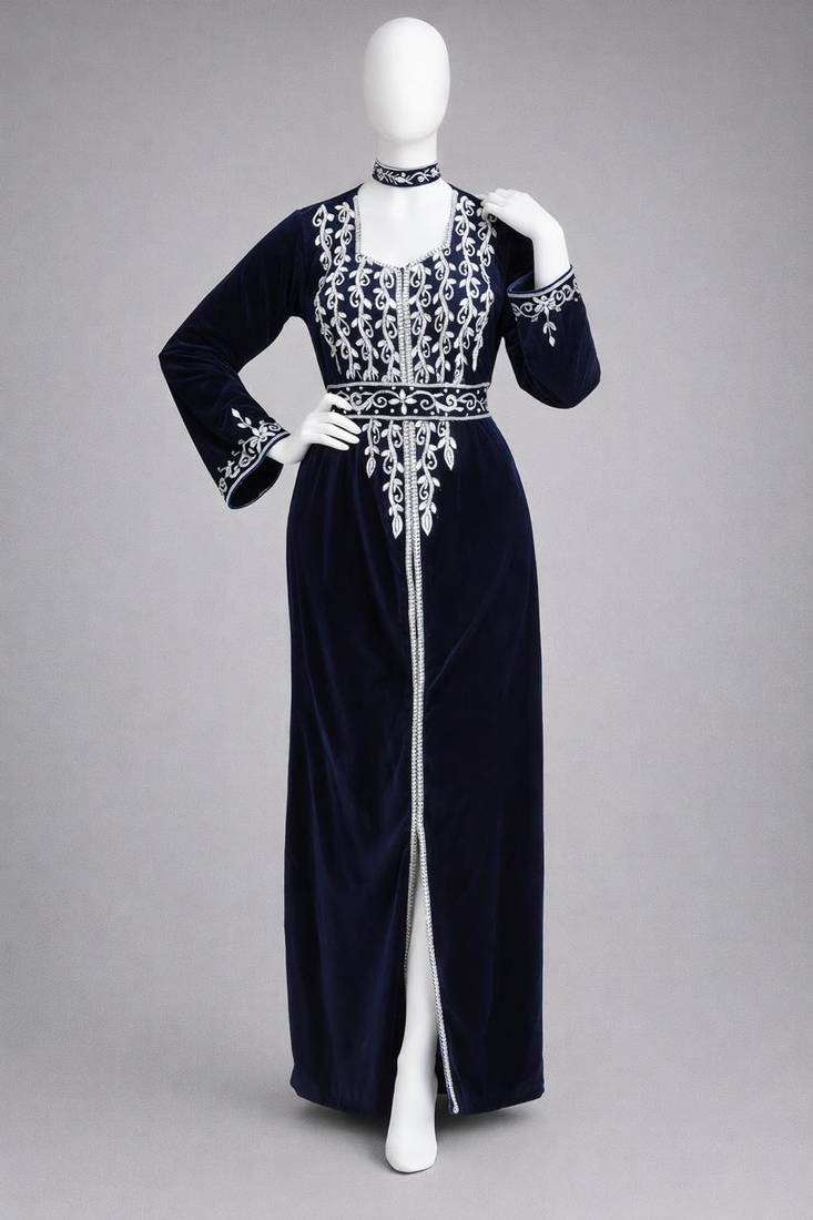 Handmade Kaftan Modest Wedding Party Wear