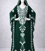 Abaya Georgette Zari Embroidered Kaftan
