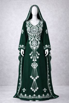 Abaya Georgette Zari Embroidered Kaftan 2