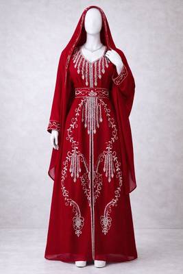 Handmade Kaftan Modest Wedding Party Wear 1