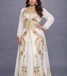 Abaya Georgette Zari Embroidered Kaftan