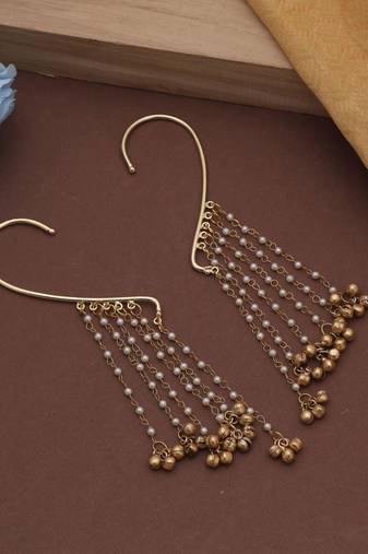 Gold color amrapali ear cuff