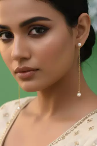 Gold color amrapali earrings