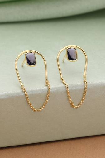 Purple color amrapali earrings