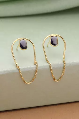 Purple color amrapali earrings