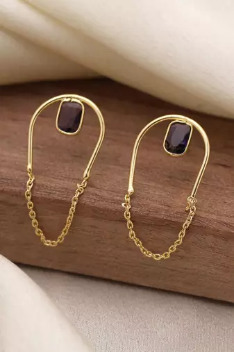 Purple color amrapali earrings