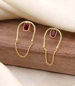 Maroon color amrapali earrings