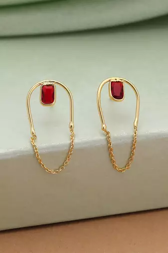 Maroon color amrapali earrings