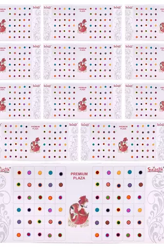 Assorted color bindi book for women & girls- total pieces- 720