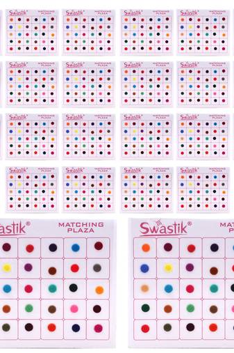 Assorted color bindi book for women & girls- total pieces- 1440