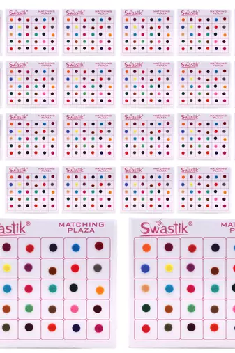 Assorted color bindi book for women & girls- total pieces- 1440
