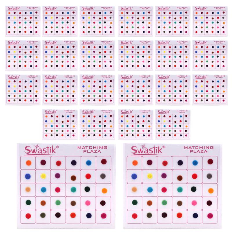 Assorted color bindi book for women & girls- total pieces- 1440