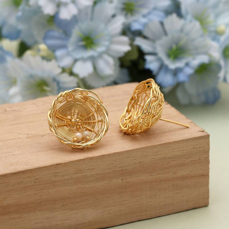 Gold color amrapali earrings