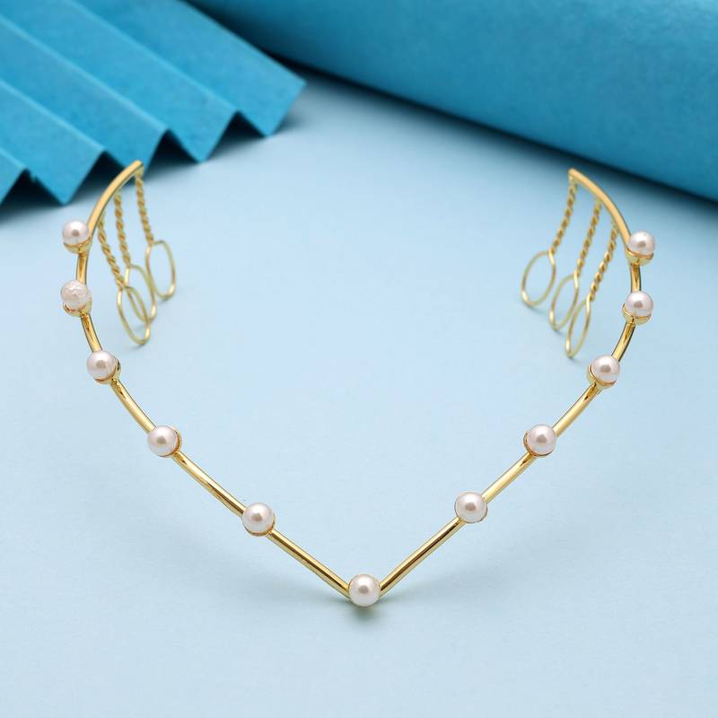 White color hair crown