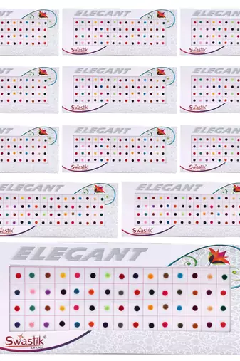 Assorted color bindi book for women & girls- total pieces- 720