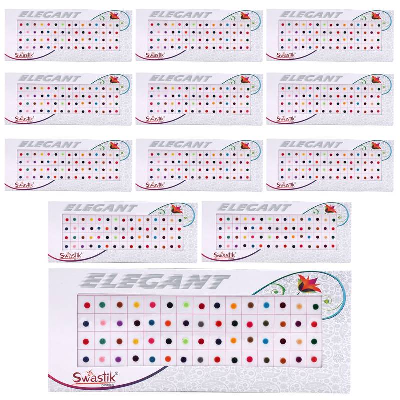 Assorted color bindi book for women & girls- total pieces- 720