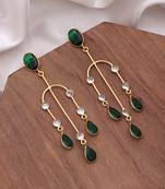 Green color amrapali earrings