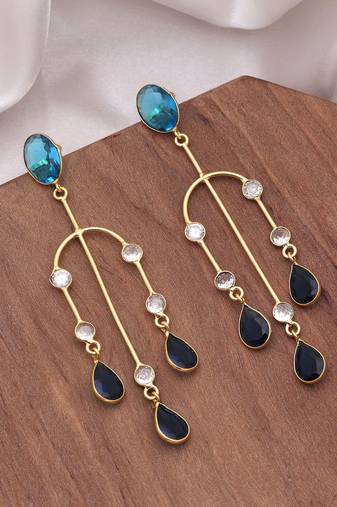 Blue color amrapali earrings