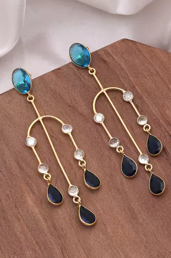 Blue color amrapali earrings