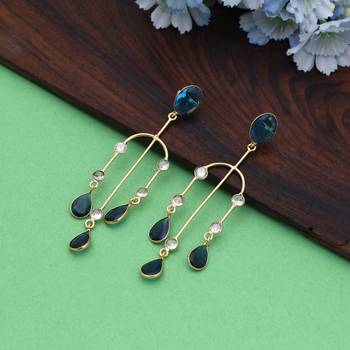 Blue color amrapali earrings 2